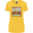 You're Looking at an Awesome Boxer Boxing Womens Wider Cut T-Shirt Yellow