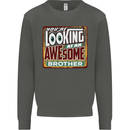 You're Looking at an Awesome Brother Kids Sweatshirt Jumper Storm Grey