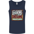 You're Looking at an Awesome Brother Mens Vest Tank Top Navy Blue