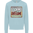 You're Looking at an Awesome Businessman Mens Sweatshirt Jumper Light Blue