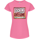 You're Looking at an Awesome Carpenter Womens Petite Cut T-Shirt Azalea
