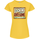You're Looking at an Awesome Carpenter Womens Petite Cut T-Shirt Yellow