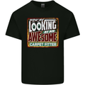 You're Looking at an Awesome Carpet Fitter Mens Cotton T-Shirt Tee Top Black