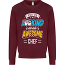 You're Looking at an Awesome Chef Mens Sweatshirt Jumper Maroon