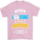 You're Looking at an Awesome Chef Mens T-Shirt Cotton Gildan Light Pink