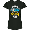 You're Looking at an Awesome Chef Womens Petite Cut T-Shirt Black
