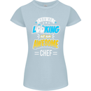You're Looking at an Awesome Chef Womens Petite Cut T-Shirt Light Blue