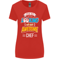 You're Looking at an Awesome Chef Womens Wider Cut T-Shirt Red