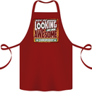 You're Looking at an Awesome Chiropodist Cotton Apron 100% Organic Maroon