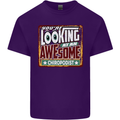 You're Looking at an Awesome Chiropodist Mens Cotton T-Shirt Tee Top Purple