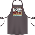 You're Looking at an Awesome Civil Engineer Cotton Apron 100% Organic Dark Grey