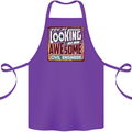 You're Looking at an Awesome Civil Engineer Cotton Apron 100% Organic Purple