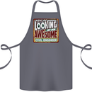 You're Looking at an Awesome Civil Engineer Cotton Apron 100% Organic Steel