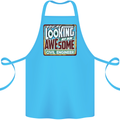 You're Looking at an Awesome Civil Engineer Cotton Apron 100% Organic Turquoise