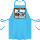 You're Looking at an Awesome Civil Engineer Cotton Apron 100% Organic Turquoise