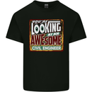 You're Looking at an Awesome Civil Engineer Mens Cotton T-Shirt Tee Top Black