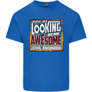You're Looking at an Awesome Civil Engineer Mens Cotton T-Shirt Tee Top Royal Blue