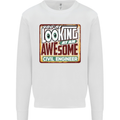 You're Looking at an Awesome Civil Engineer Mens Sweatshirt Jumper White