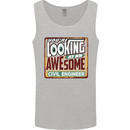 You're Looking at an Awesome Civil Engineer Mens Vest Tank Top Sports Grey