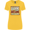 You're Looking at an Awesome Civil Engineer Womens Wider Cut T-Shirt Yellow
