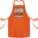 You're Looking at an Awesome Cleaner Cotton Apron 100% Organic Orange
