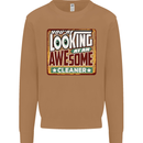 You're Looking at an Awesome Cleaner Mens Sweatshirt Jumper Caramel Latte