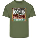 You're Looking at an Awesome Clerk Mens Cotton T-Shirt Tee Top Military Green