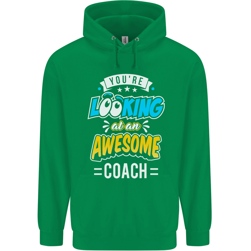 You're Looking at an Awesome Coach Mens 80% Cotton Hoodie Irish Green