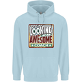 You're Looking at an Awesome Coach Mens 80% Cotton Hoodie Light Blue