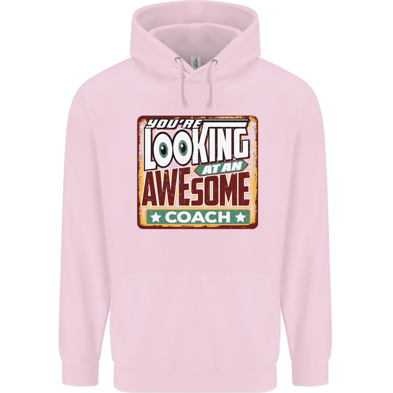 You're Looking at an Awesome Coach Mens 80% Cotton Hoodie Light Pink