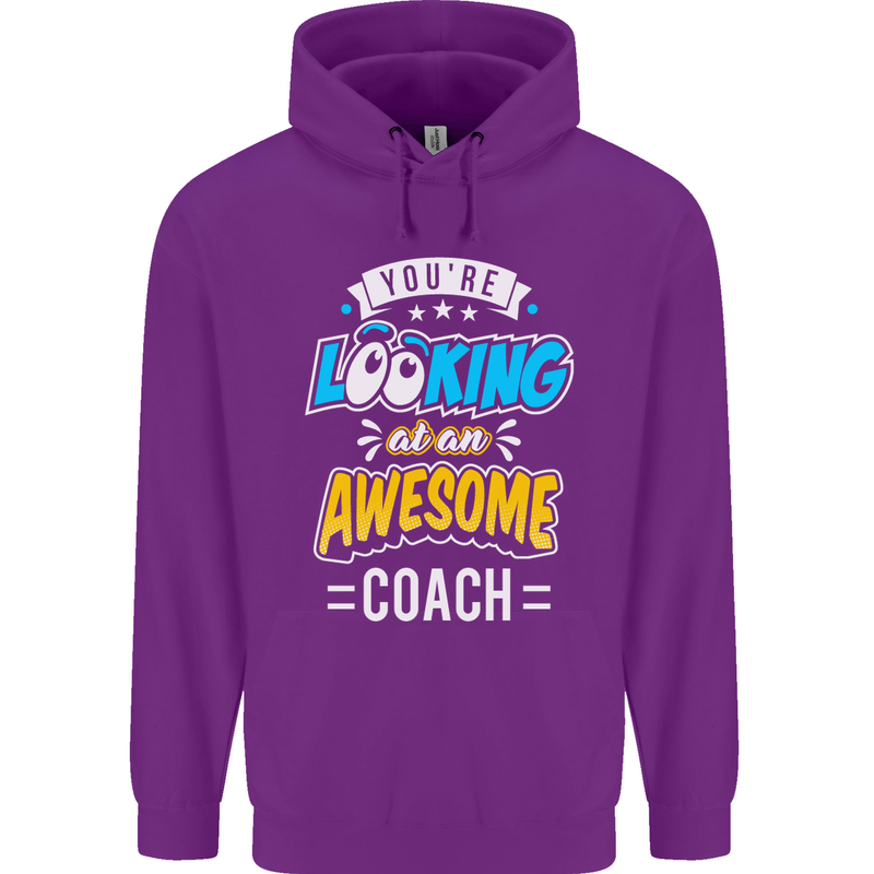You're Looking at an Awesome Coach Mens 80% Cotton Hoodie Purple