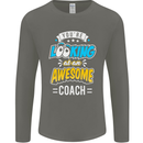 You're Looking at an Awesome Coach Mens Long Sleeve T-Shirt Charcoal