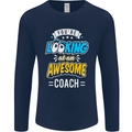 You're Looking at an Awesome Coach Mens Long Sleeve T-Shirt Navy Blue