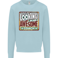 You're Looking at an Awesome Coach Mens Sweatshirt Jumper Light Blue