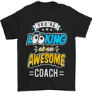 You're Looking at an Awesome Coach Mens T-Shirt Cotton Gildan Black