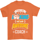 You're Looking at an Awesome Coach Mens T-Shirt Cotton Gildan Orange