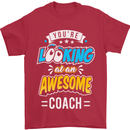 You're Looking at an Awesome Coach Mens T-Shirt Cotton Gildan Red