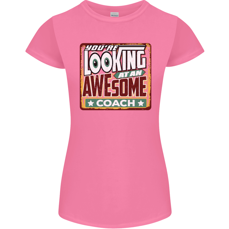 You're Looking at an Awesome Coach Womens Petite Cut T-Shirt Azalea