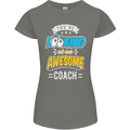 You're Looking at an Awesome Coach Womens Petite Cut T-Shirt Charcoal