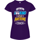 You're Looking at an Awesome Coach Womens Petite Cut T-Shirt Purple