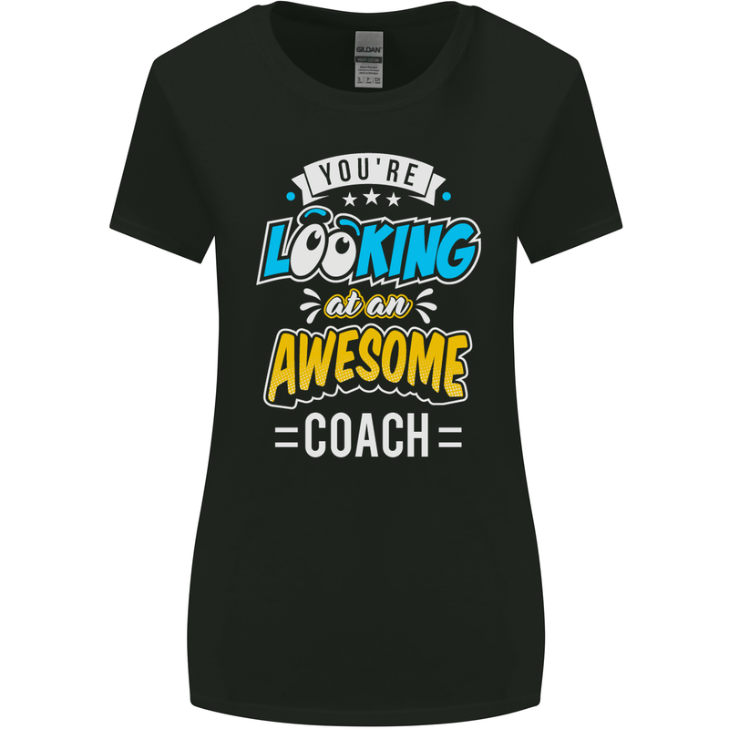 You're Looking at an Awesome Coach Womens Wider Cut T-Shirt Black