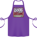 You're Looking at an Awesome Cook Cotton Apron 100% Organic Purple