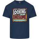 You're Looking at an Awesome Courier Mens Cotton T-Shirt Tee Top Navy Blue