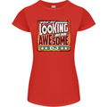 You're Looking at an Awesome DJ Womens Petite Cut T-Shirt Red