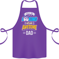 You're Looking at an Awesome Dad Cotton Apron 100% Organic Purple