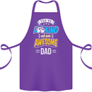 You're Looking at an Awesome Dad Cotton Apron 100% Organic Purple