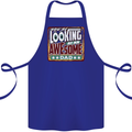 You're Looking at an Awesome Dad Cotton Apron 100% Organic Royal Blue