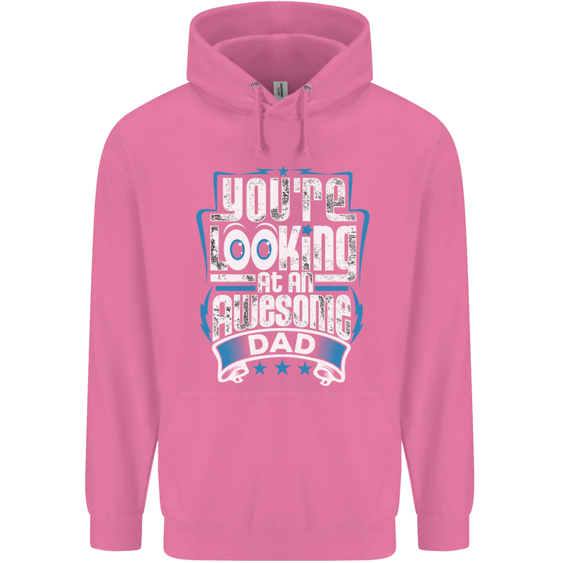 You're Looking at an Awesome Dad Mens 80% Cotton Hoodie Azelea