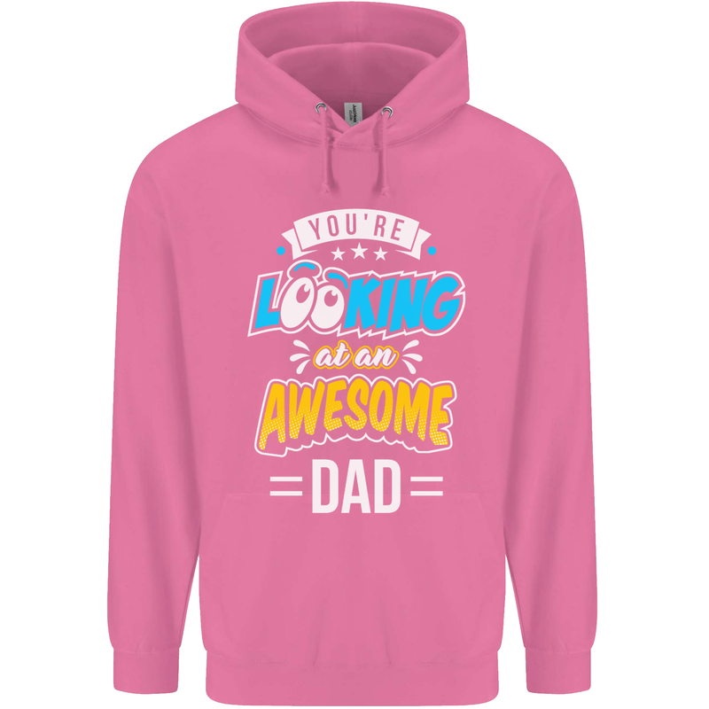 You're Looking at an Awesome Dad Mens 80% Cotton Hoodie Azelea