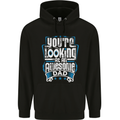 You're Looking at an Awesome Dad Mens 80% Cotton Hoodie Black